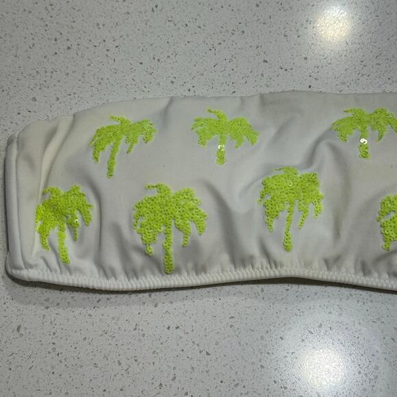 Victoria’s Secret Sequin Palm Tree Bandeau Bikini Top - Picture 4 of 11